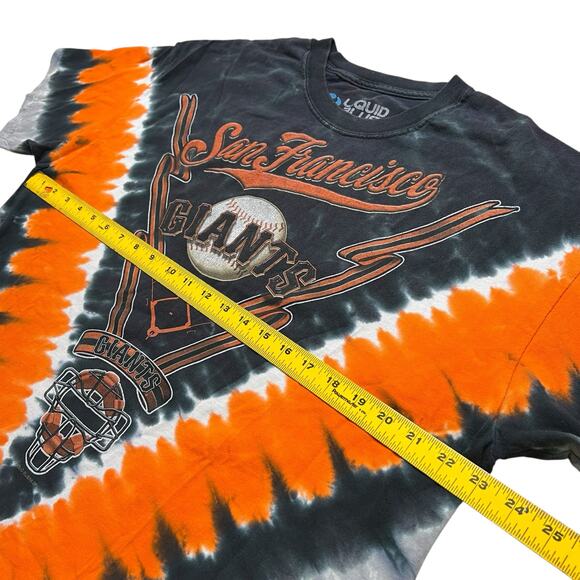 Vintage Liquid Blue San Francisco Giants Tie-Dye T-Shirt XL MLB Baseball Graphic - Picture 8 of 10